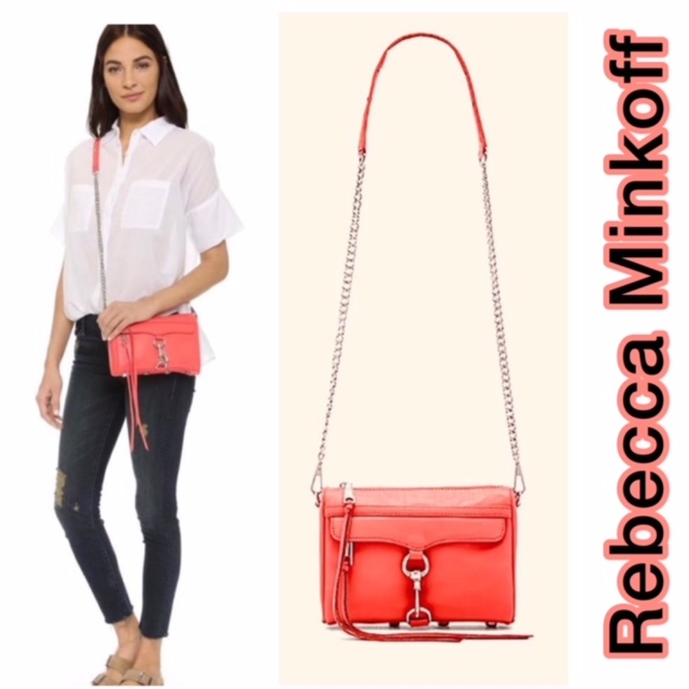 NWT REBECCA MINKOFF MINI MAC CLUTCH CROSSBODY BAG